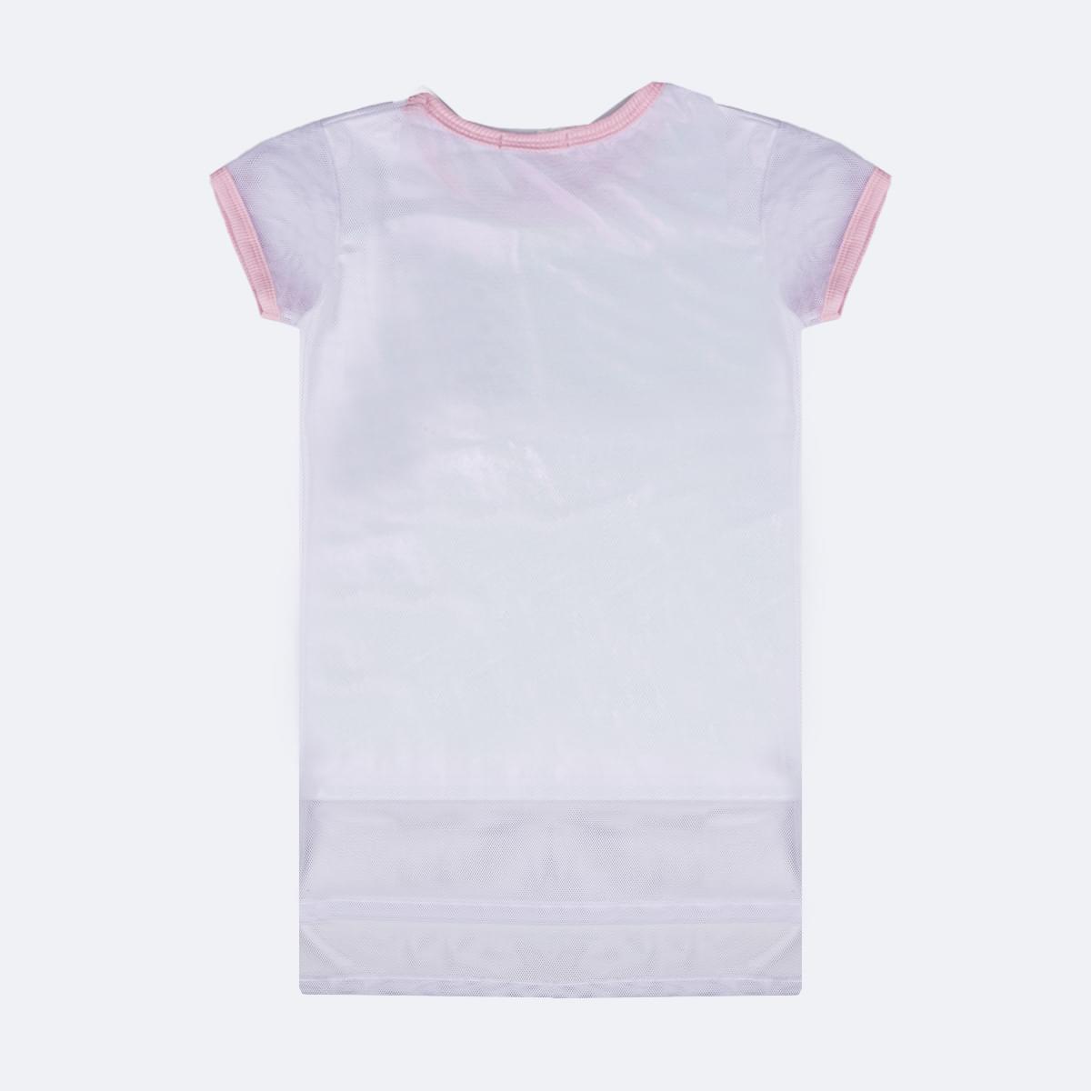 Vestido Infantil Pampili Corações de Strass Branco - costas do vestido