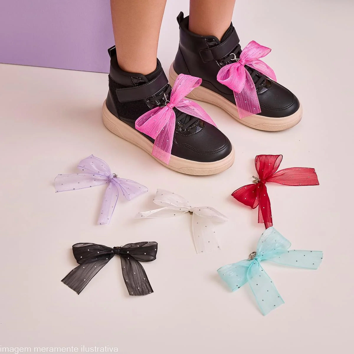 Pingente Infantil Feminino Laço Azul