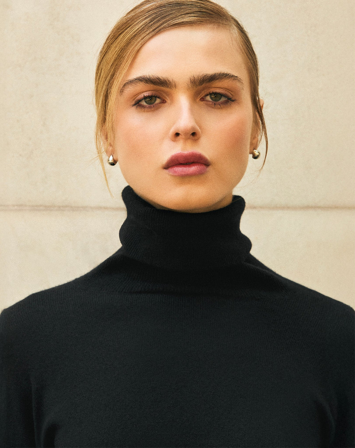 Suéter Cashmere Deluxe Gola Alta - PRETO