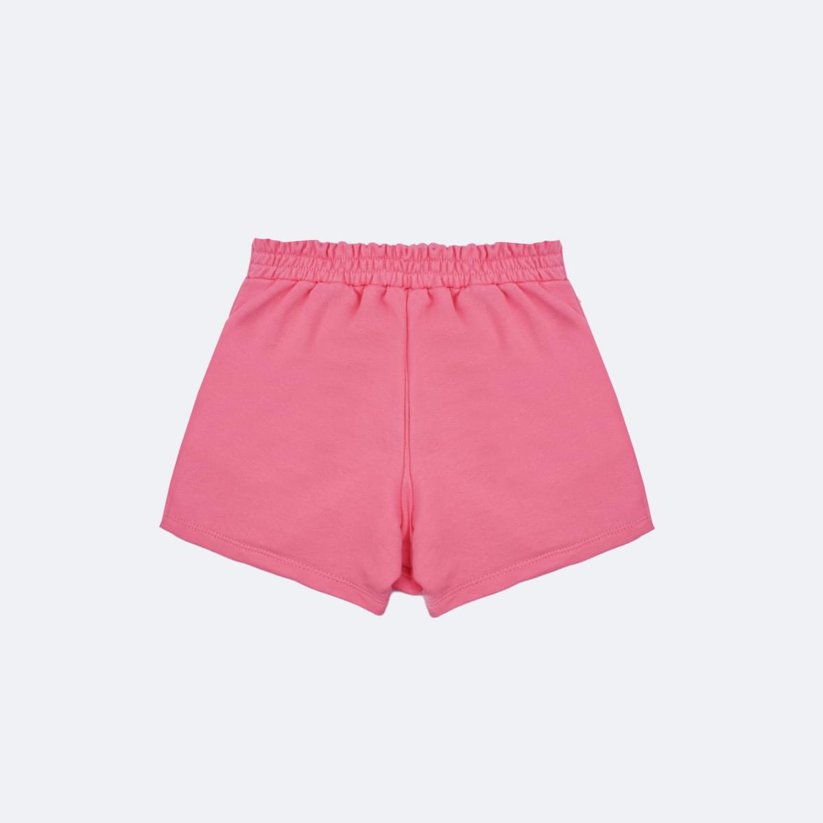 Short Infantil Pampili Bolso Strass Rosa - costas shortinho infantil menina