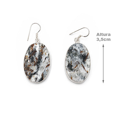 Brinco de Prata com Drusa - 39984