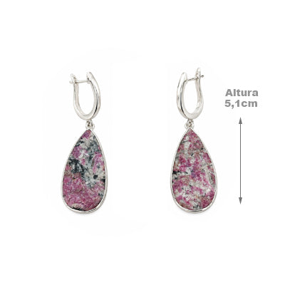 Brinco de Prata com Drusa - 40676