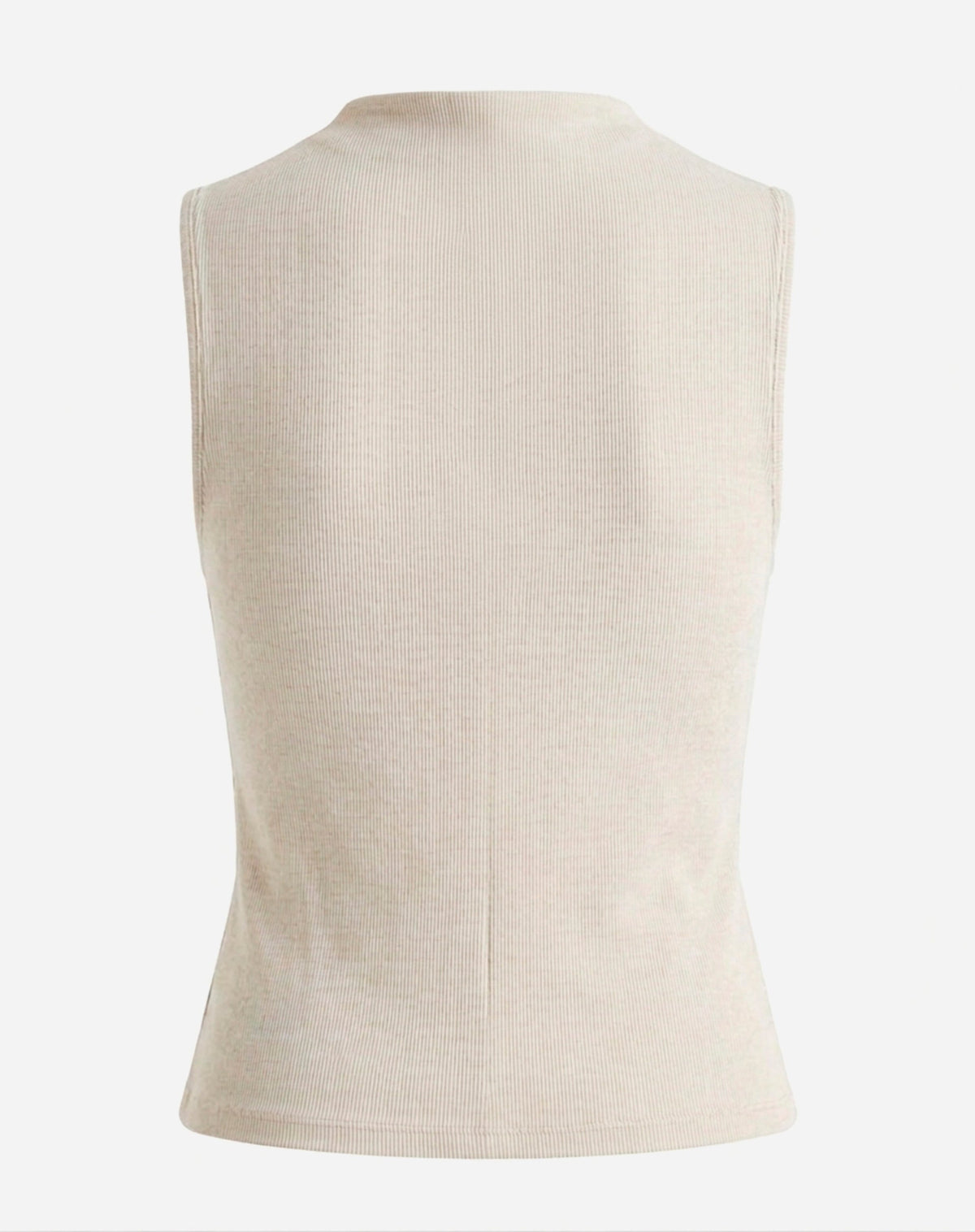 Blusa Gola Role de Malha - Bege