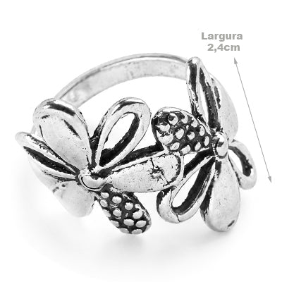 Anel de Prata Flor - 55499