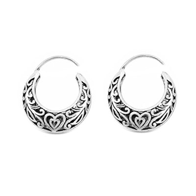 Argola de Prata Vazada - 55503