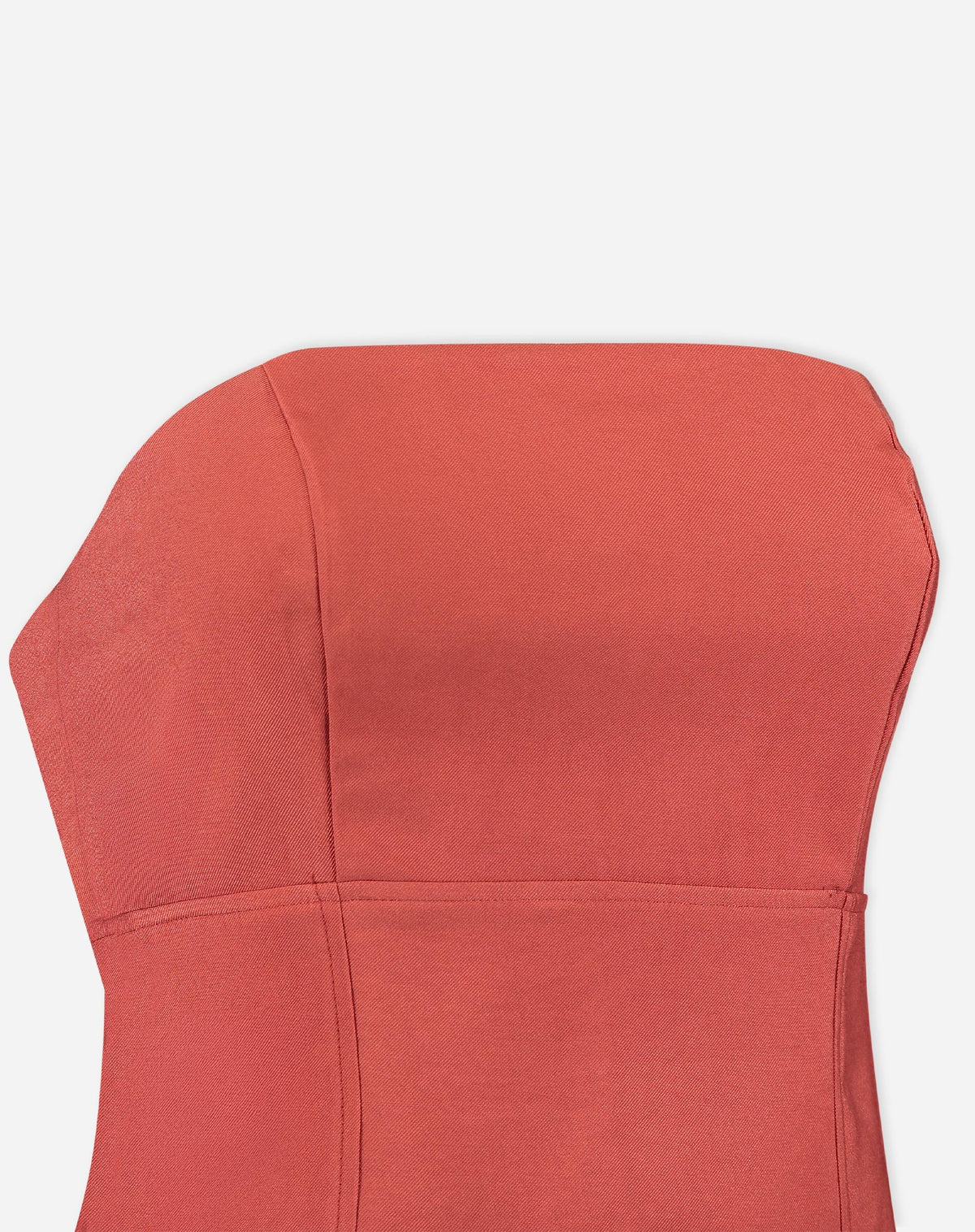 BLUSA SEM ALÇAS ALFAIATARIA - MARROM