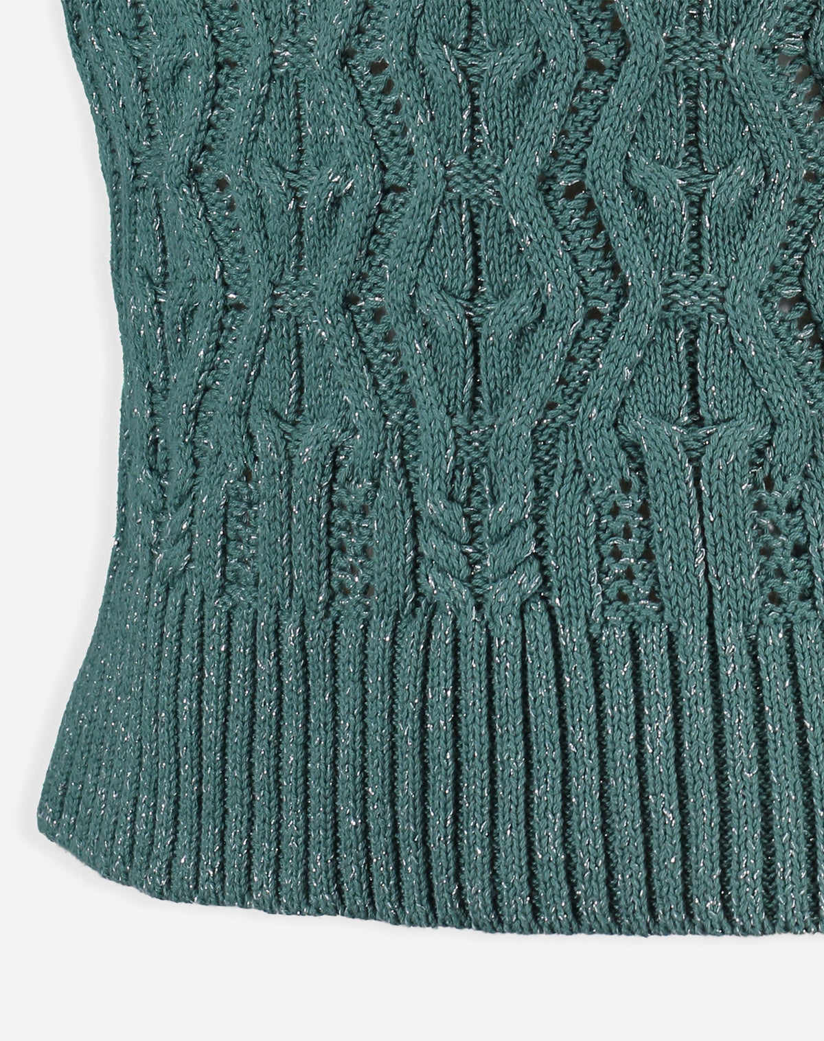 Regata Tricot Ponto Diferenciado - Verde