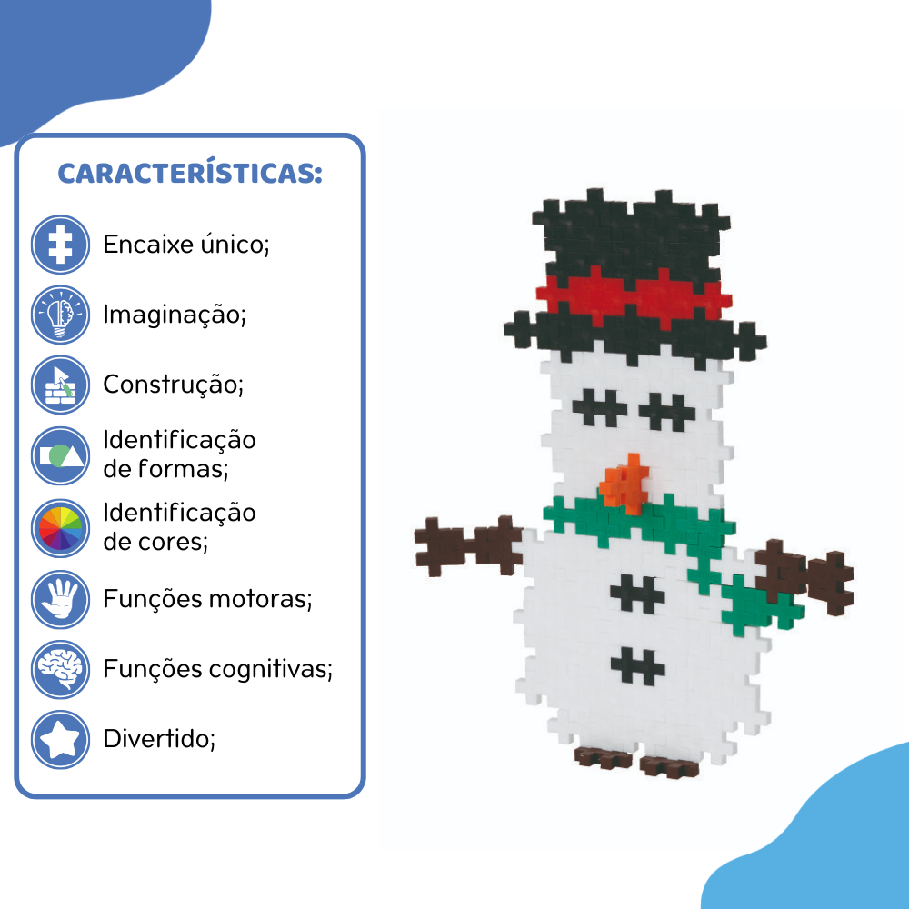 PlusPlus Tubo 100pcs Boneco de Neve
