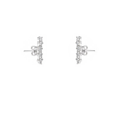 Brinco de Prata Contorno de Orelha (Ear Cuff) - 68301