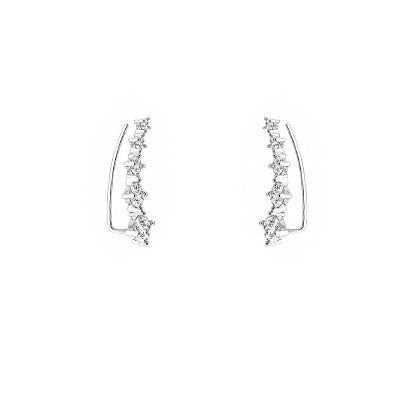 Brinco de Prata Contorno de Orelha (Ear Cuff) - 68302