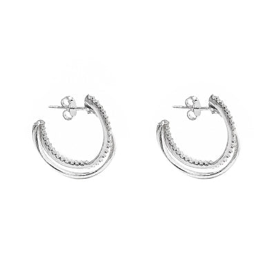 Argola de Prata com Zircônia - 68396