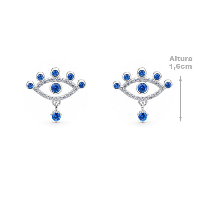 Brinco de Prata Olho Grego - 68404