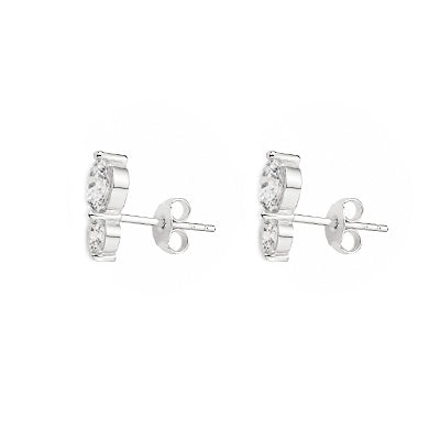 Brinco de Prata com Zircônia - 68417