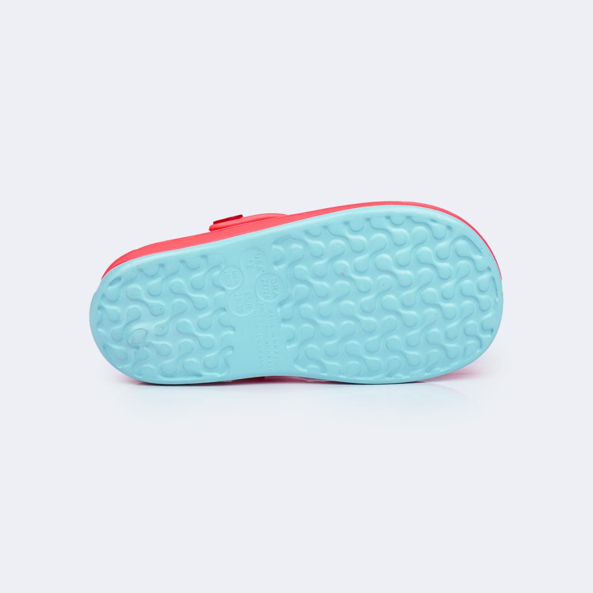 Babuche Infantil Pampili Glee Gladiador Tiffany Rosa Fluorescente