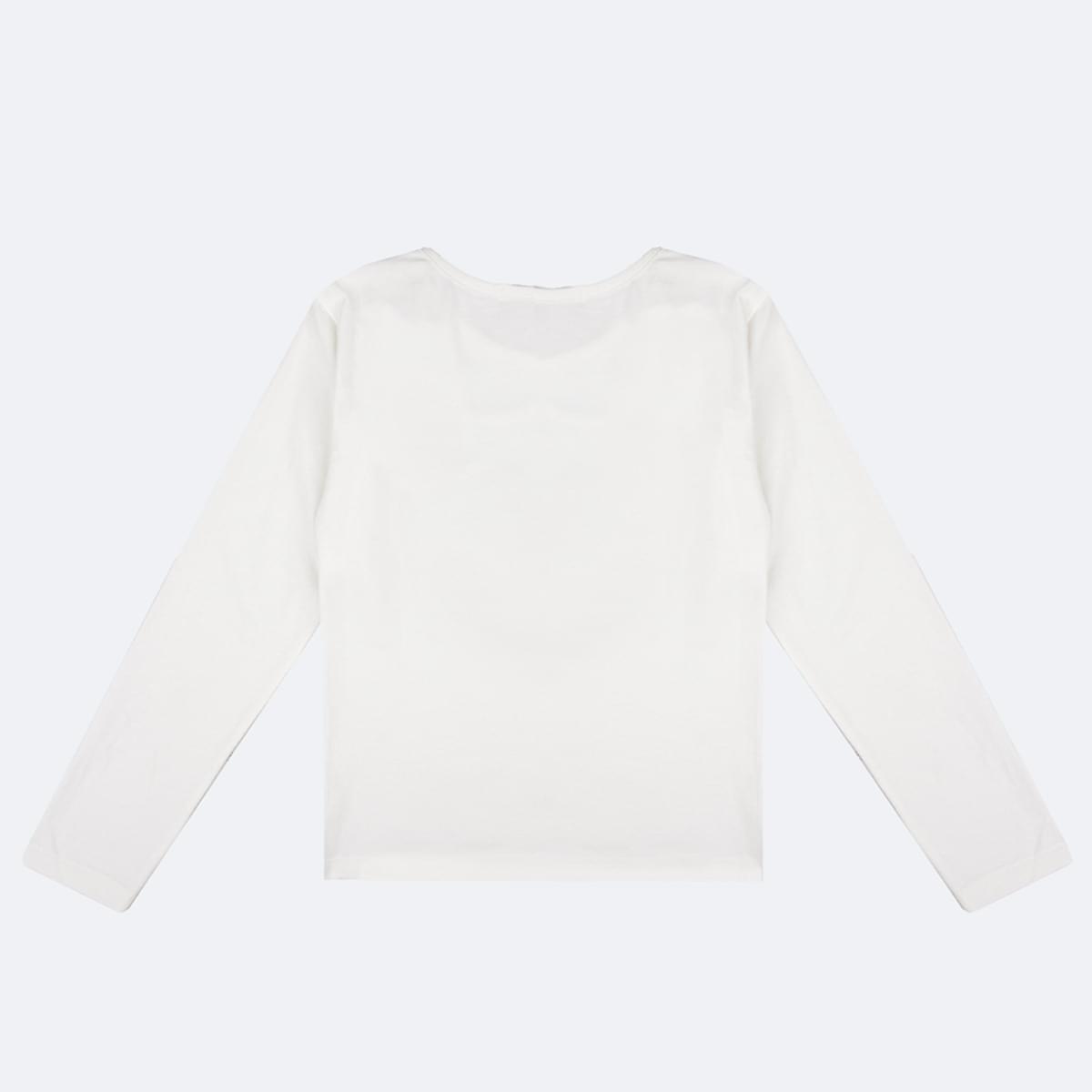 Camiseta Infantil Pampili Manga Longa Love Happy Shine Off White
