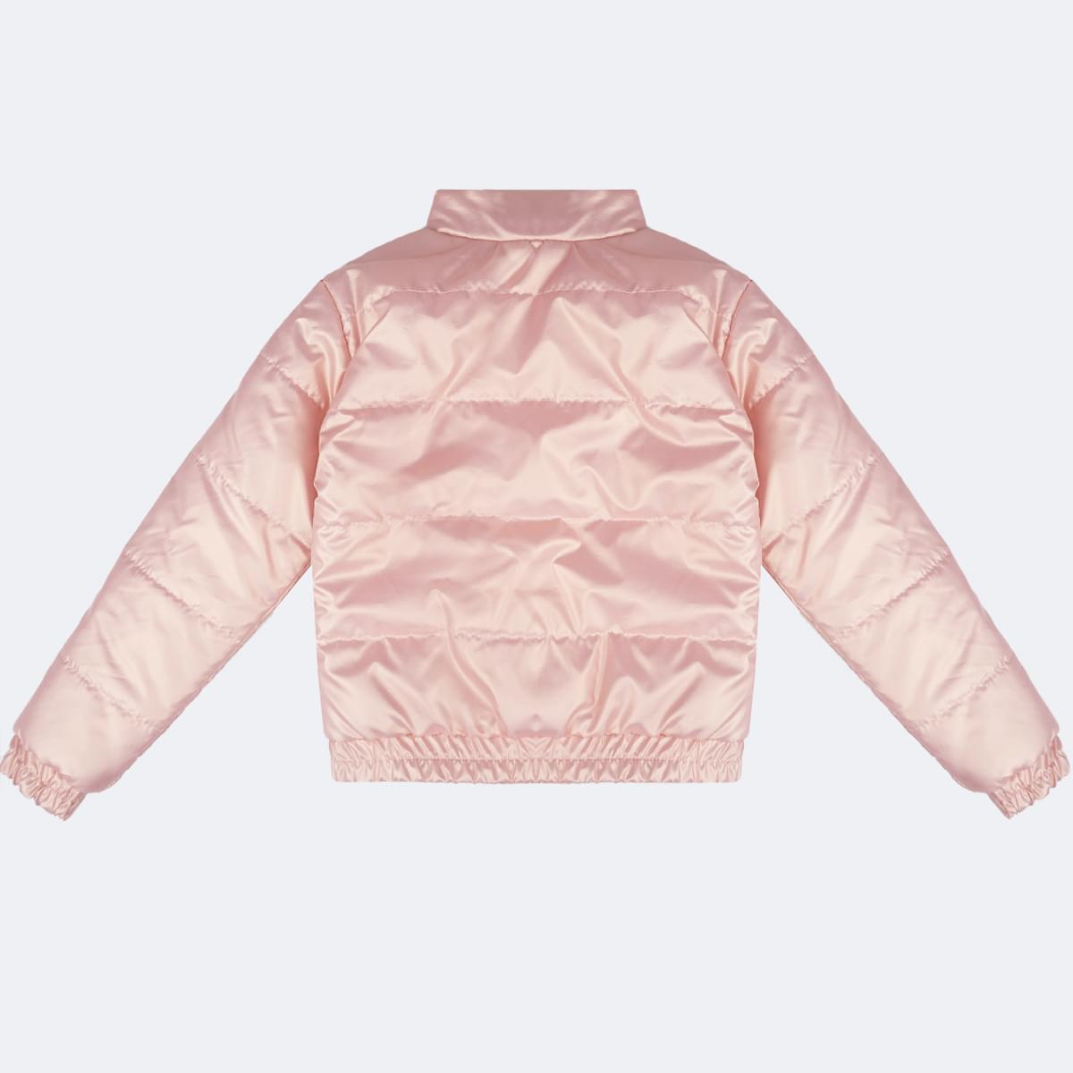 Jaqueta Feminina Pampili Puffer Cintilante Rosa Novo