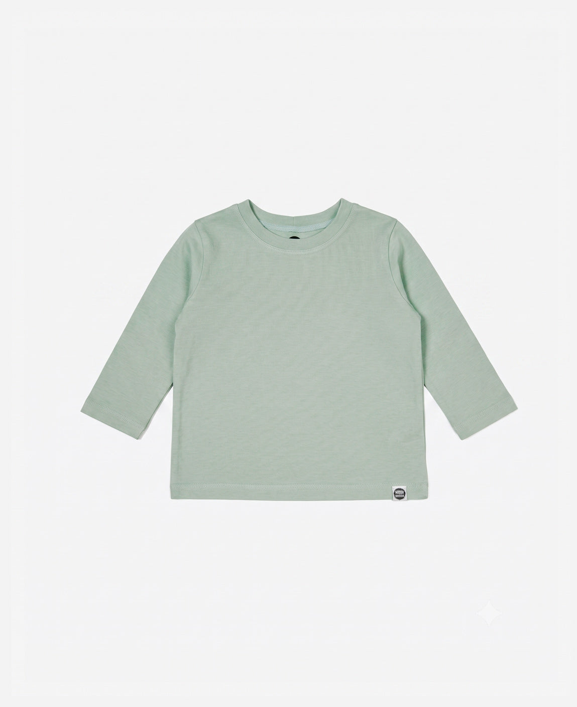 Camiseta Infantil Manga Longa Malha | Liso Eucalipto