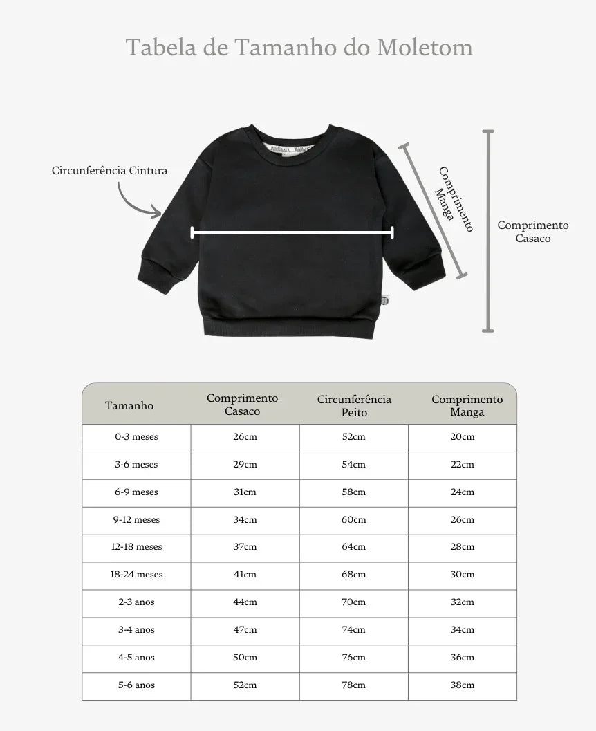 Moletom Infantil Liso Preto MiniMalista Baby — blusa de frio criança 100% algodão, casaco unissex menino menina, roupa de inverno infantil masculino feminino, modelo clássico peluciado atemporal