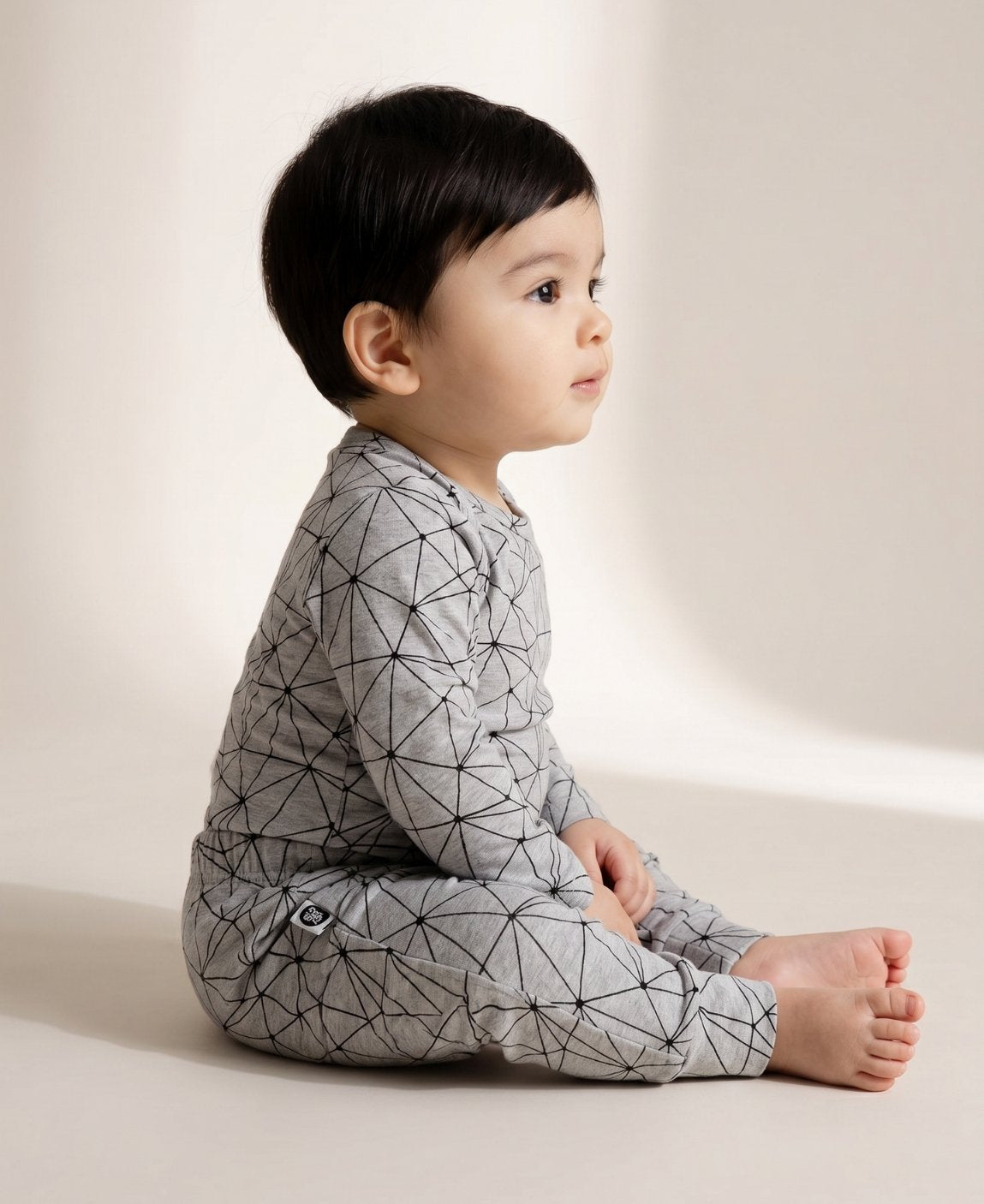 Conjunto Body Manga Longa e Calça Bebê | Satellite Mescla