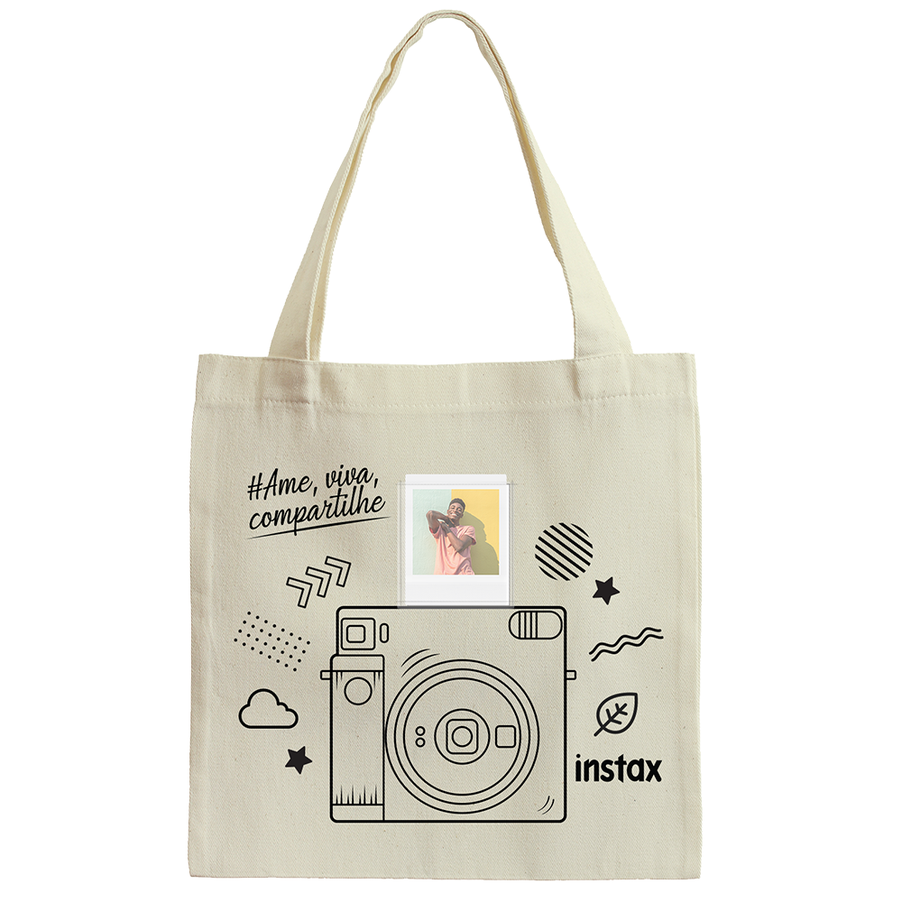 Combo de Filmes Fujifilm Instax Square com 30 Fotos + Ecobag Instax Square