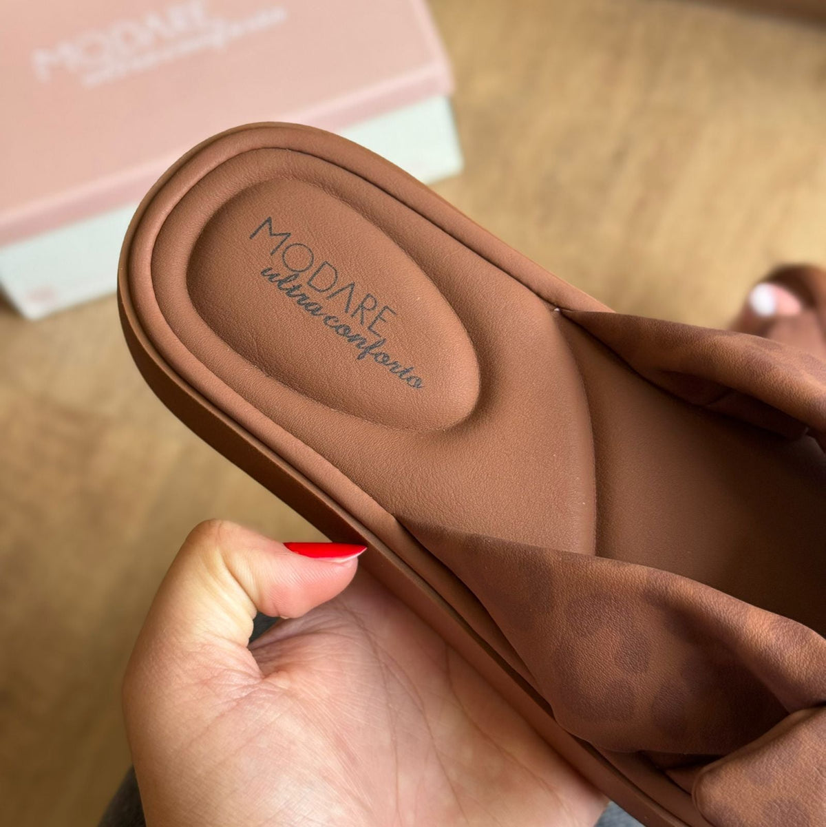 Sandália Modare Detalhe De Laço Oncinha 7208.101 - OFERTA