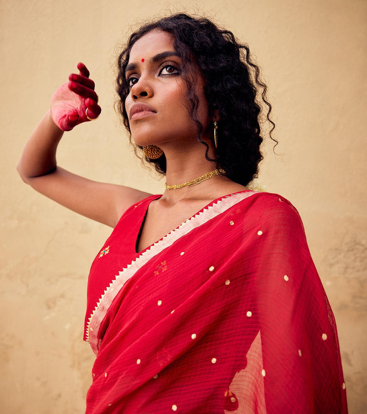 Maharani Saree with blouse - Khara Kapas