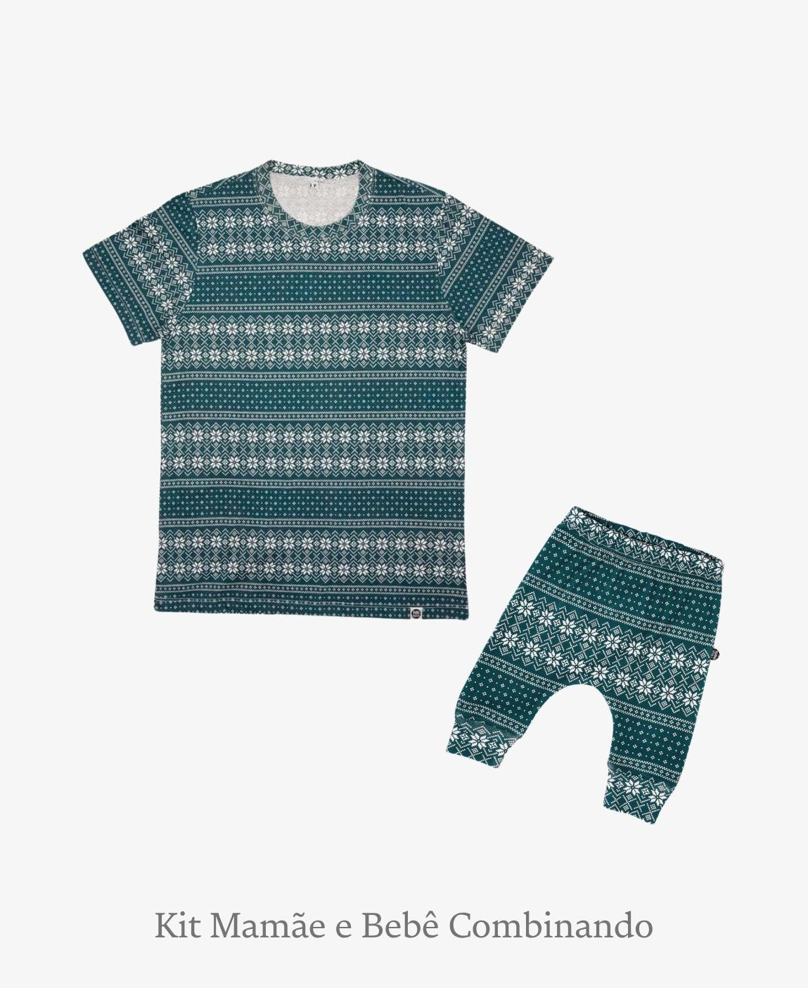 Kit Tal Mãe Tal Filho Camiseta Adulto + Calça Harém Bebê | Sweater