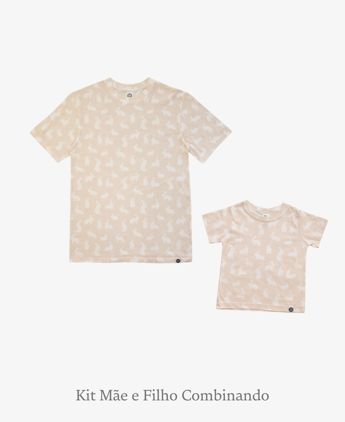 Kit Tal Mãe Tal Filho Camiseta Adulto + Camiseta Infantil | Bunny