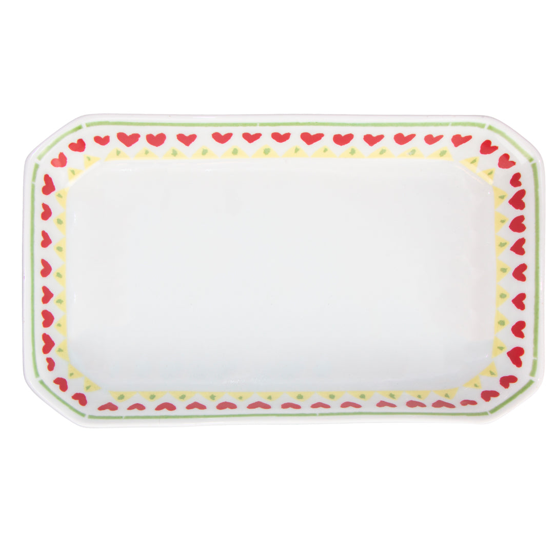 KIT HIGIENE AMEISE ENCANTO VERMELHO E VERDE COM BANDEJA