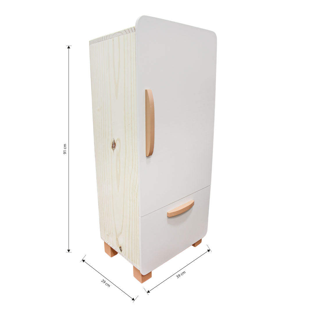 M1 GELADEIRA ESTANTE CREME/TERRACOTA EM MDF