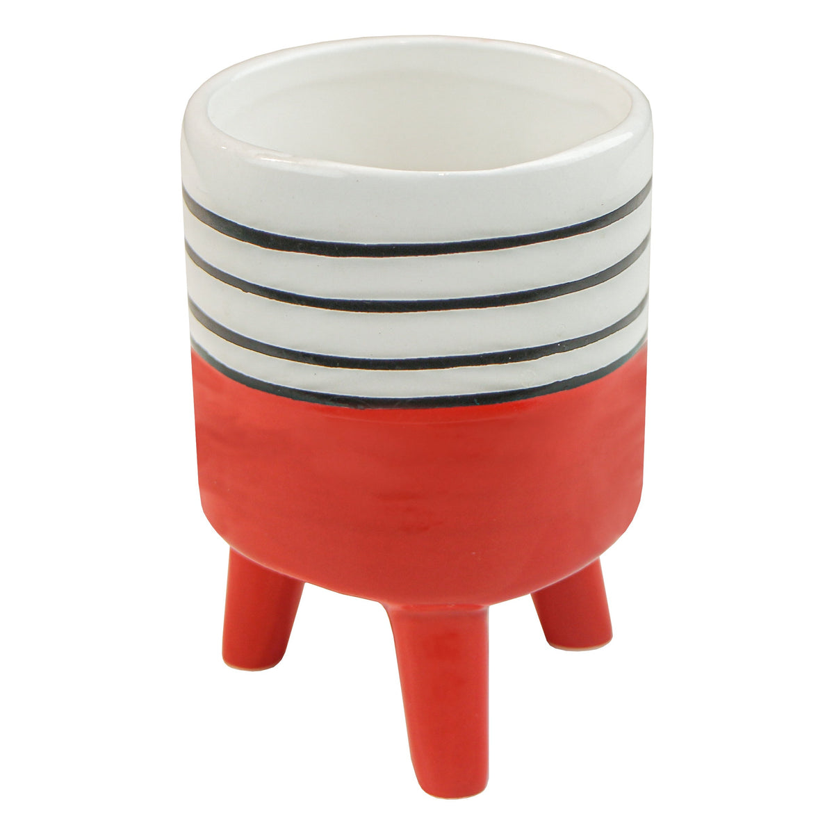 CACHEPOT VERMELHO DECORATIVO