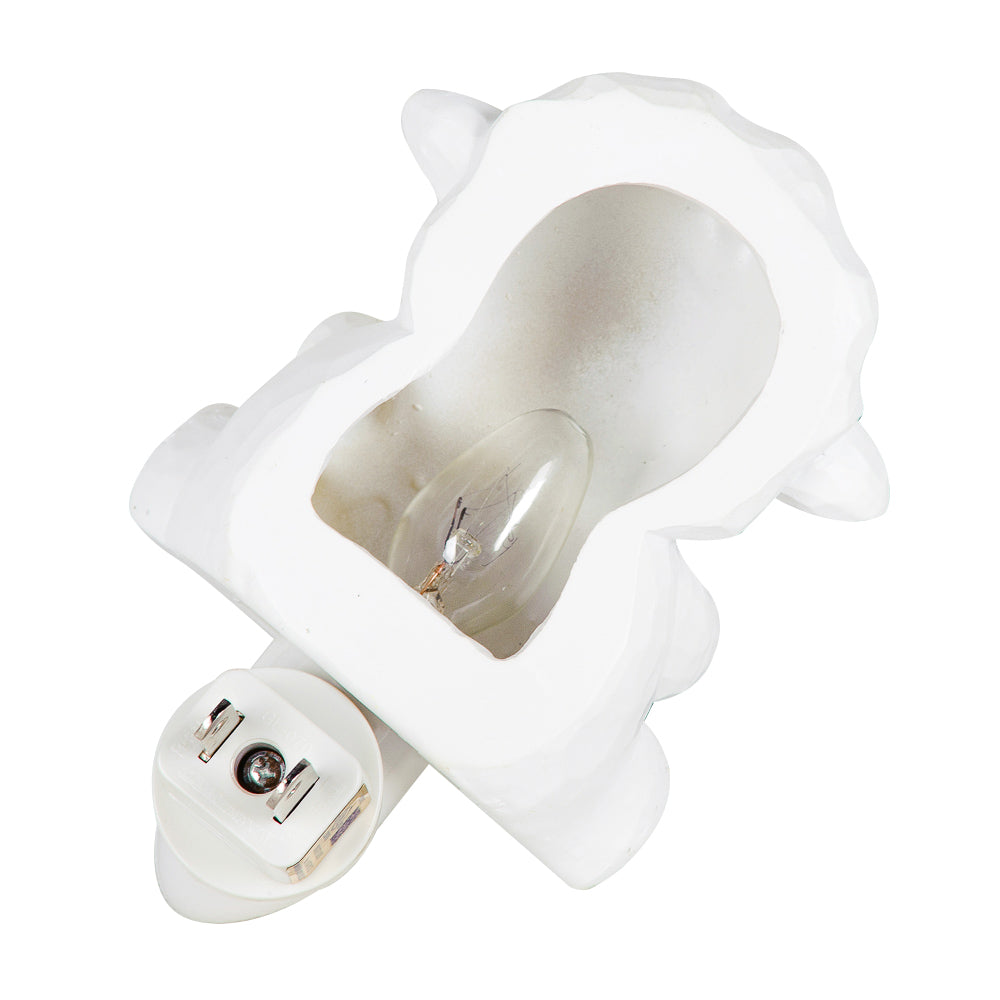LUMINARIA MINI CERAMICA PADRAO MADEIRA - OVELHA