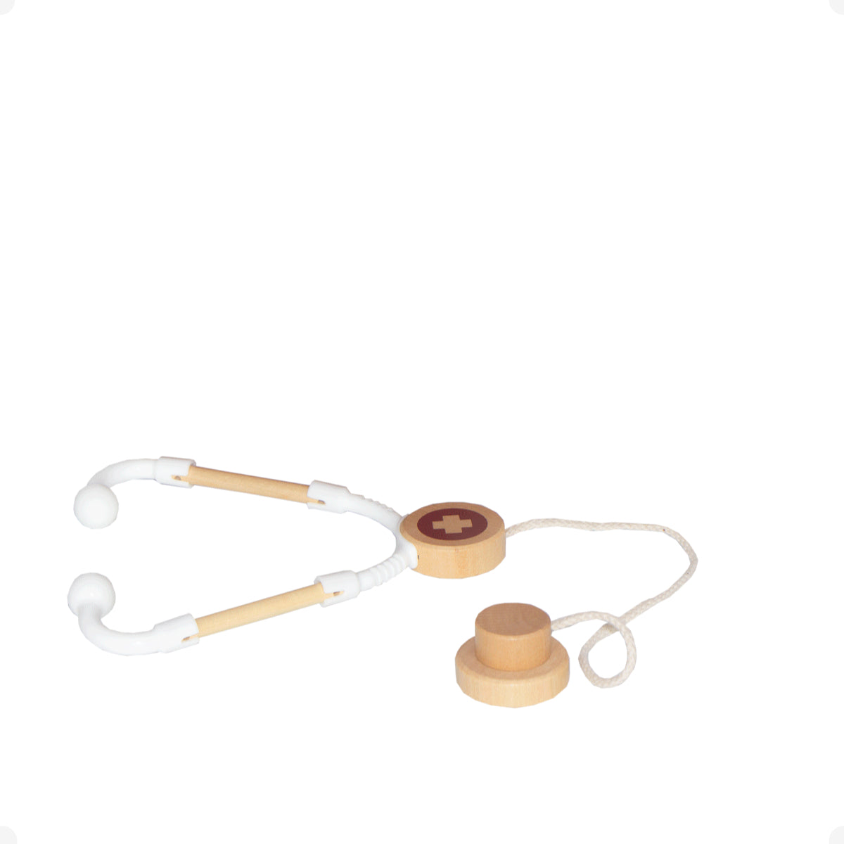 KIT DE MEDICO COMPLETO EM MADEIRA