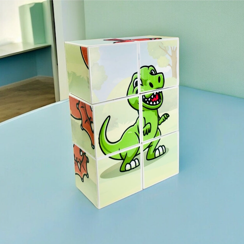 MagForma Mega Cubos Puzzle Dinossauro 6 peças