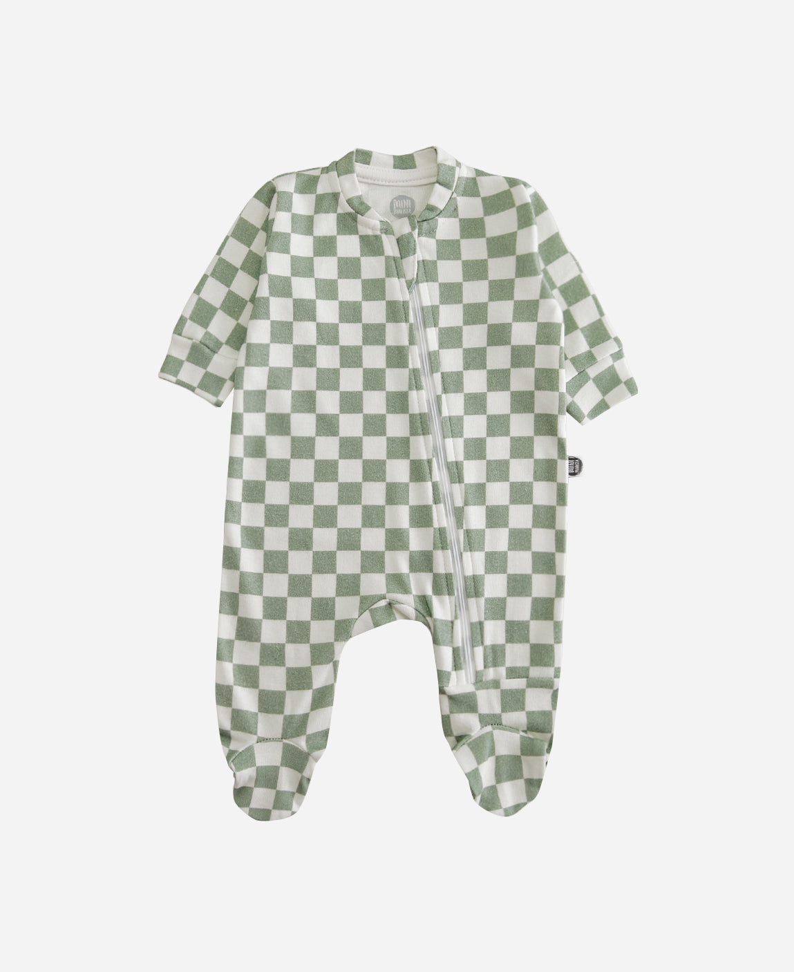 Macacão de Bebê Ziper com Pezinho | Racer Verde