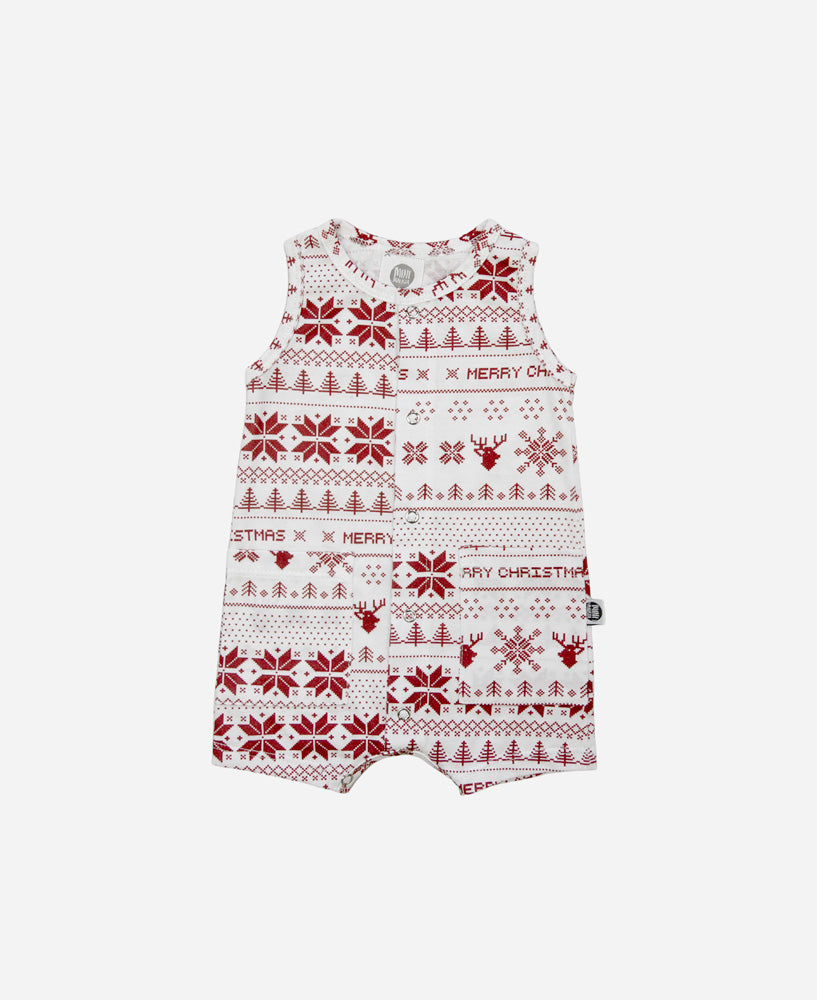 Macaquinho de Verão Botões Regata Unissex | Xmas Tricot