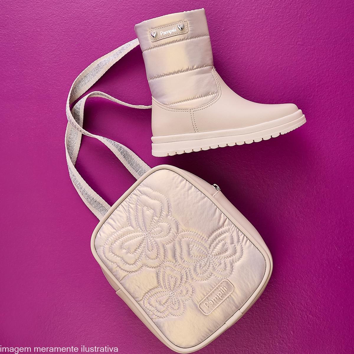 Mochila Infantil Pampili Comfy Cintilante Nude