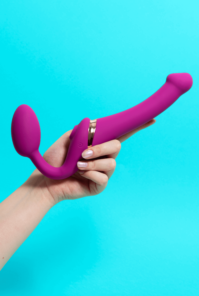 Sugador de Clitóris com Strap-on foto de lado, pantynova | Sex Shop Produtos Eróticos Online