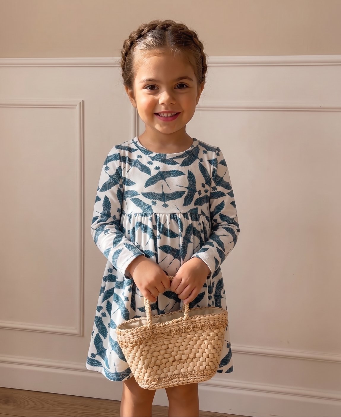 Vestido Infantil Manga Longa | Blue Flock