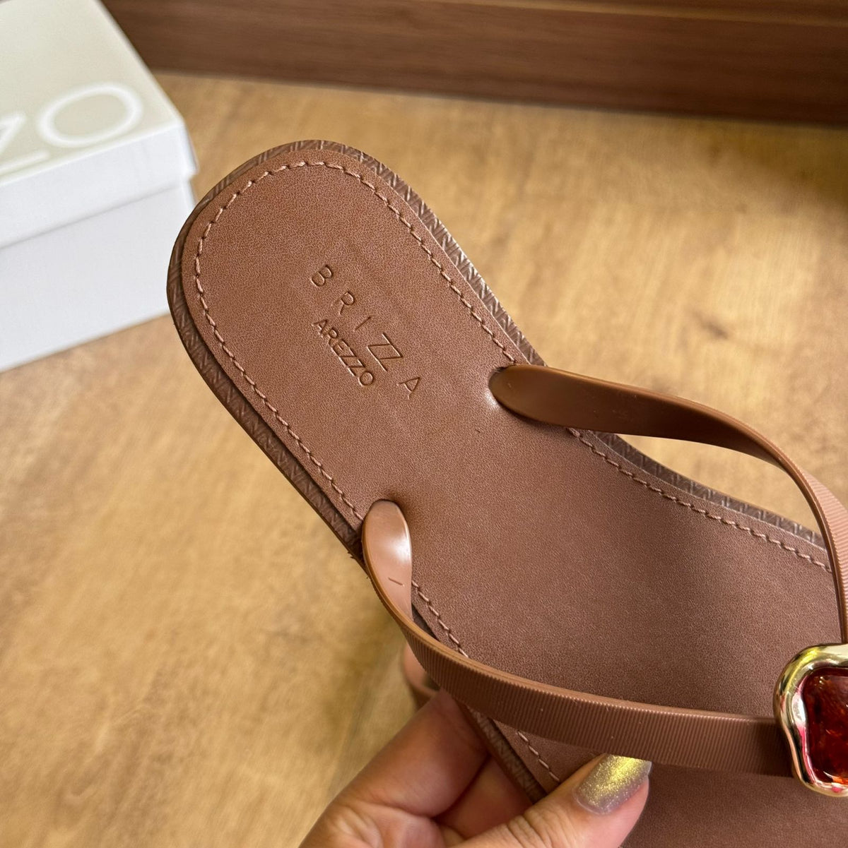 Chinelo De Dedo Brizza Pedraria Z190260137