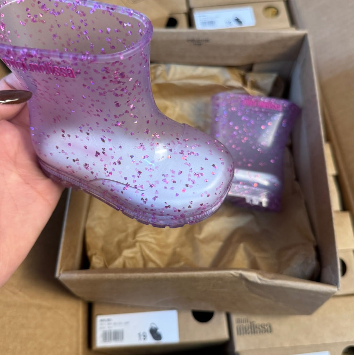 Mini Melissa Bota Welly Shiny Baby 38072