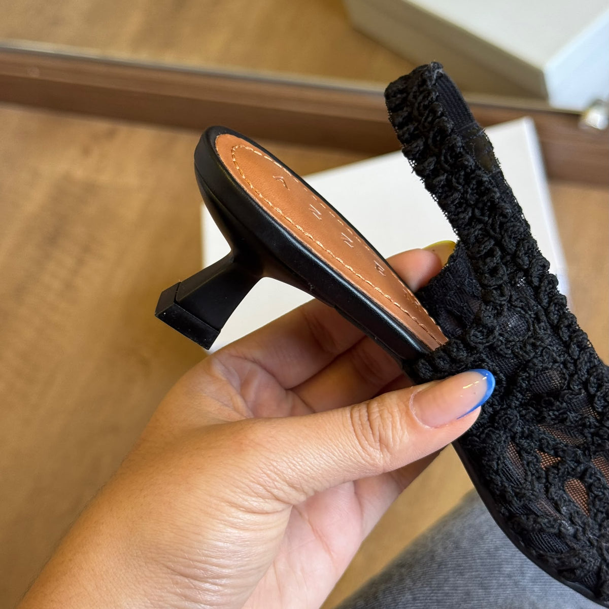 Scarpin Azzem Slingback Tricô 376067