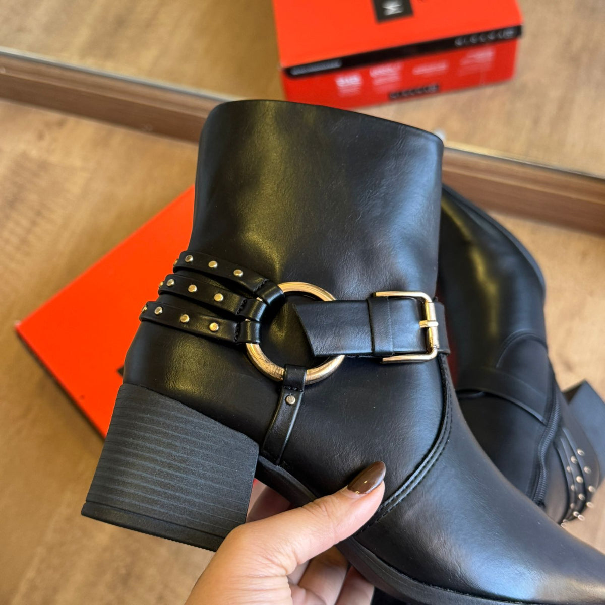 Bota Ramarim Salto Bloco Médio 2559131