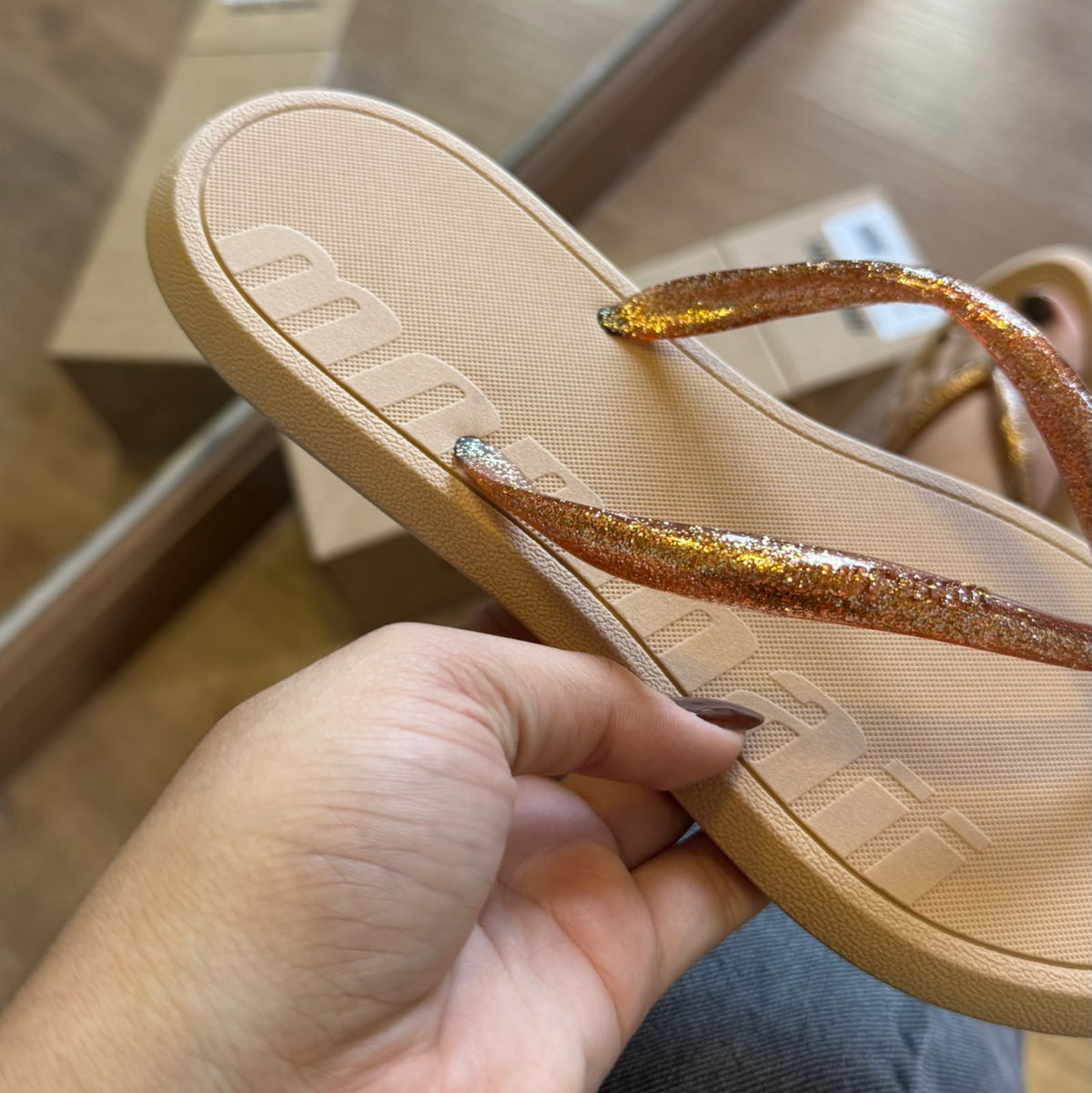 Chinelo De Dedo Mormaii Tiras Em Glitter 124100260