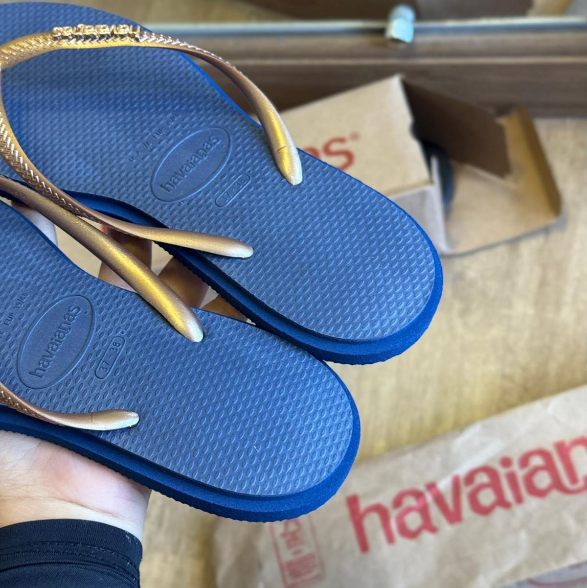 Havaianas Slim Point Lançamento - Marinho/Azul índigo