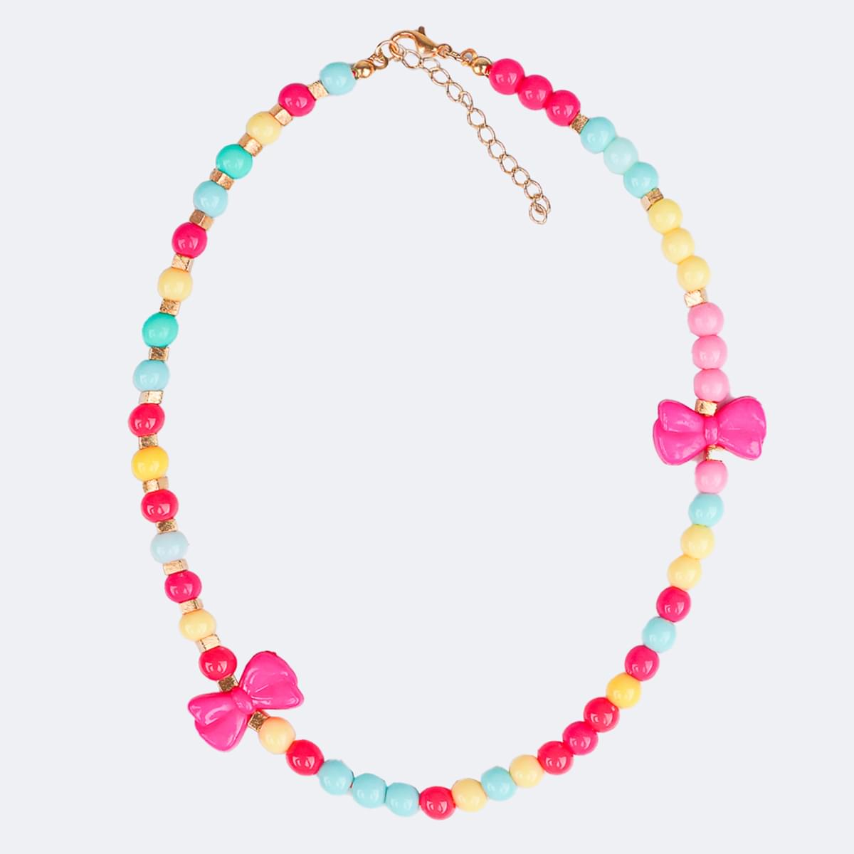 Colar Choker Infantil Pampili Laços Colorido - colar de miçangas coloridas