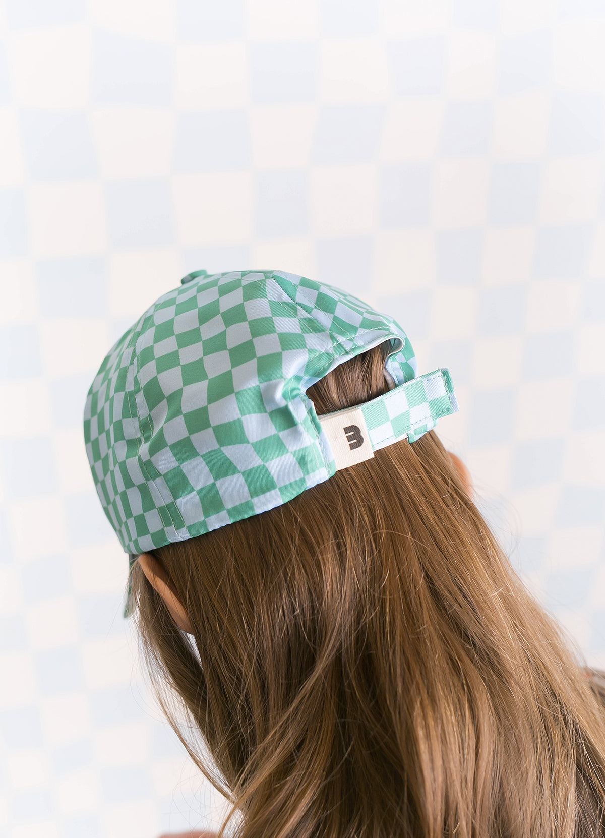 Boné Infantil - Xadrez Verde