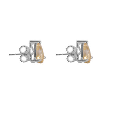 Brinco de Prata com Citrino - 55646