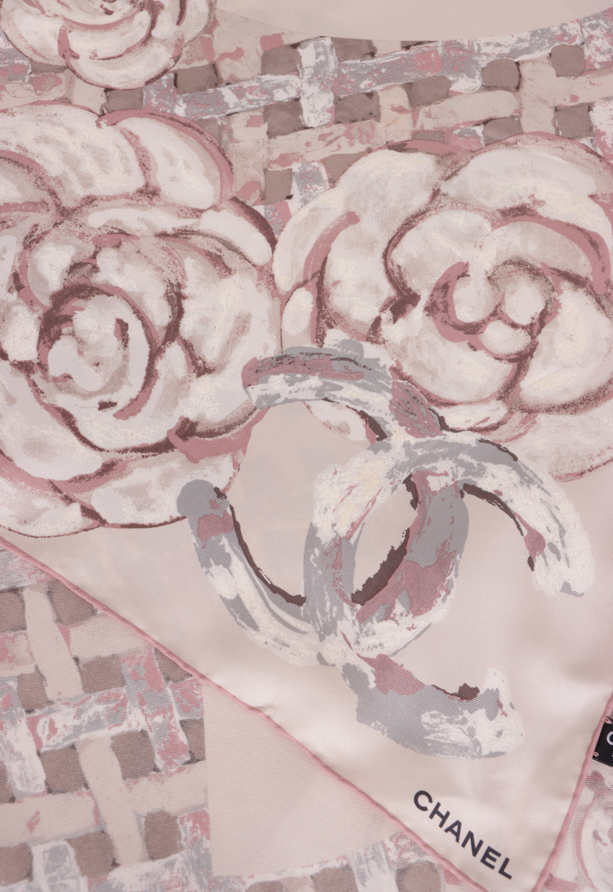 CAMELLIA CC SILK SCARF 90