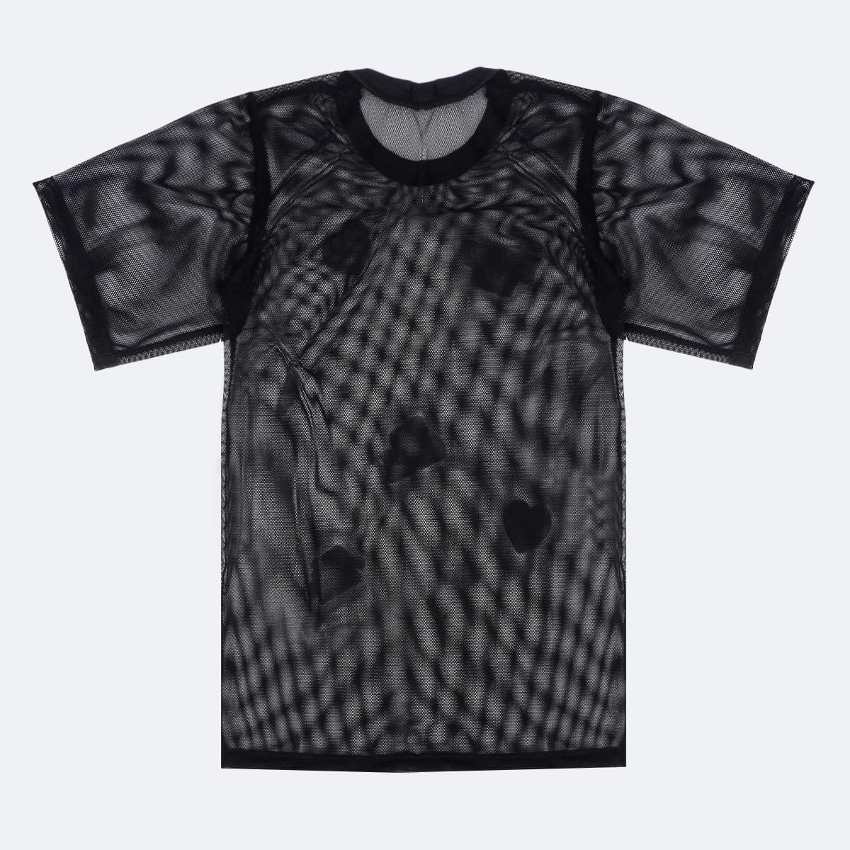 Camiseta Infantil Pampili Tule Duas Peças Sobreposição Preta - costas da camiseta
